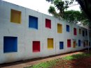 Escola Classe 407 Norte Painel mural, Escola Classe 407 Norte, 1965. <em>Foto: </em>